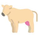 Icône représentant une vache de race blonde d'Aquitaine